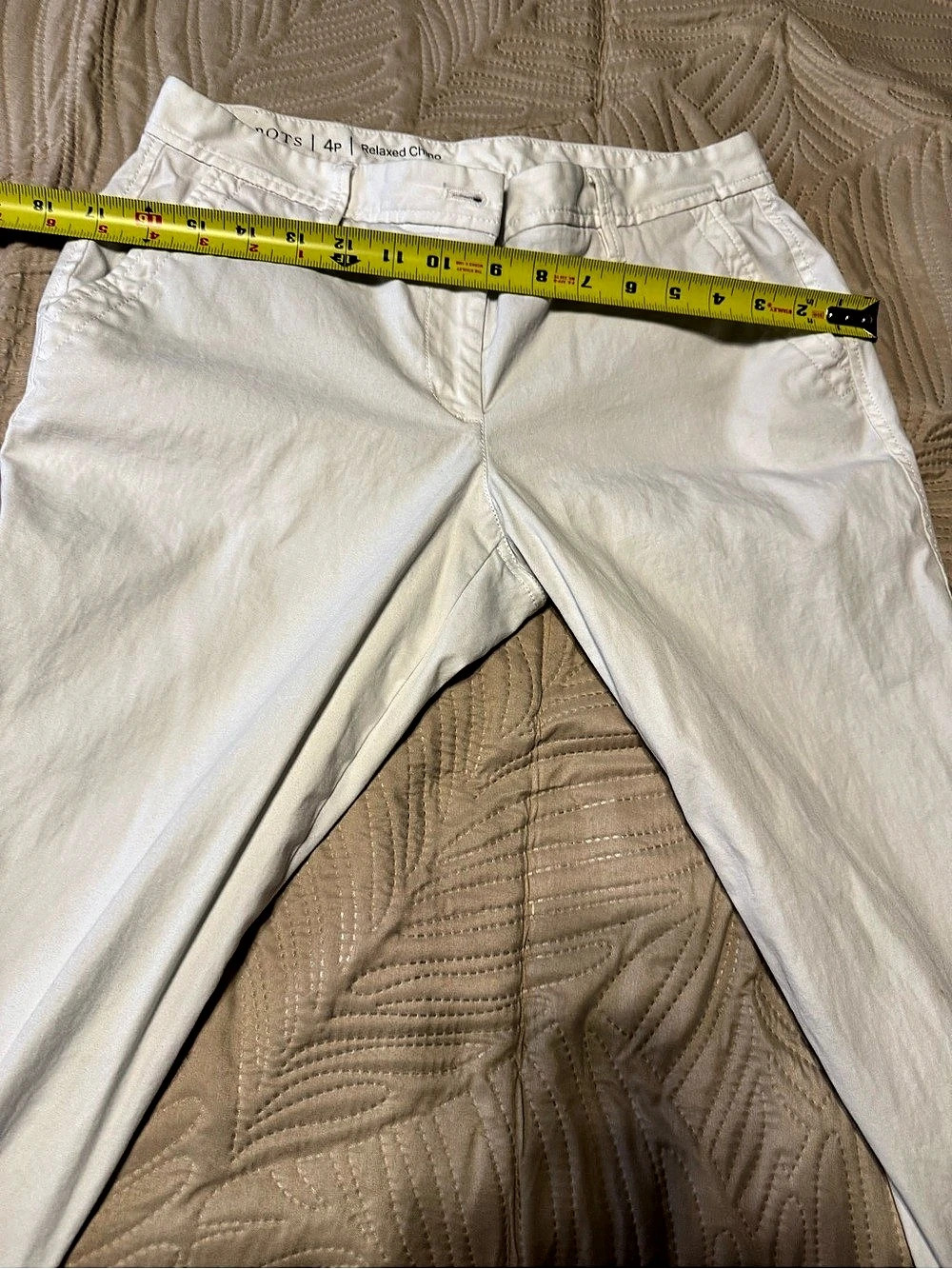 Talbot’s Straight Leg Pants in White Size 4P